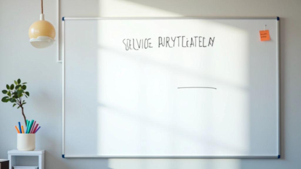 Whiteboard met handgeschreven teksten en ideeen voor diensten beschrijvingen